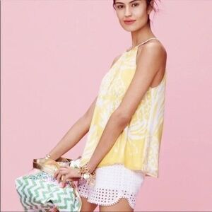 Lilly Pulitzer  for Target Yellow Pineapple Punch Tank Top Small